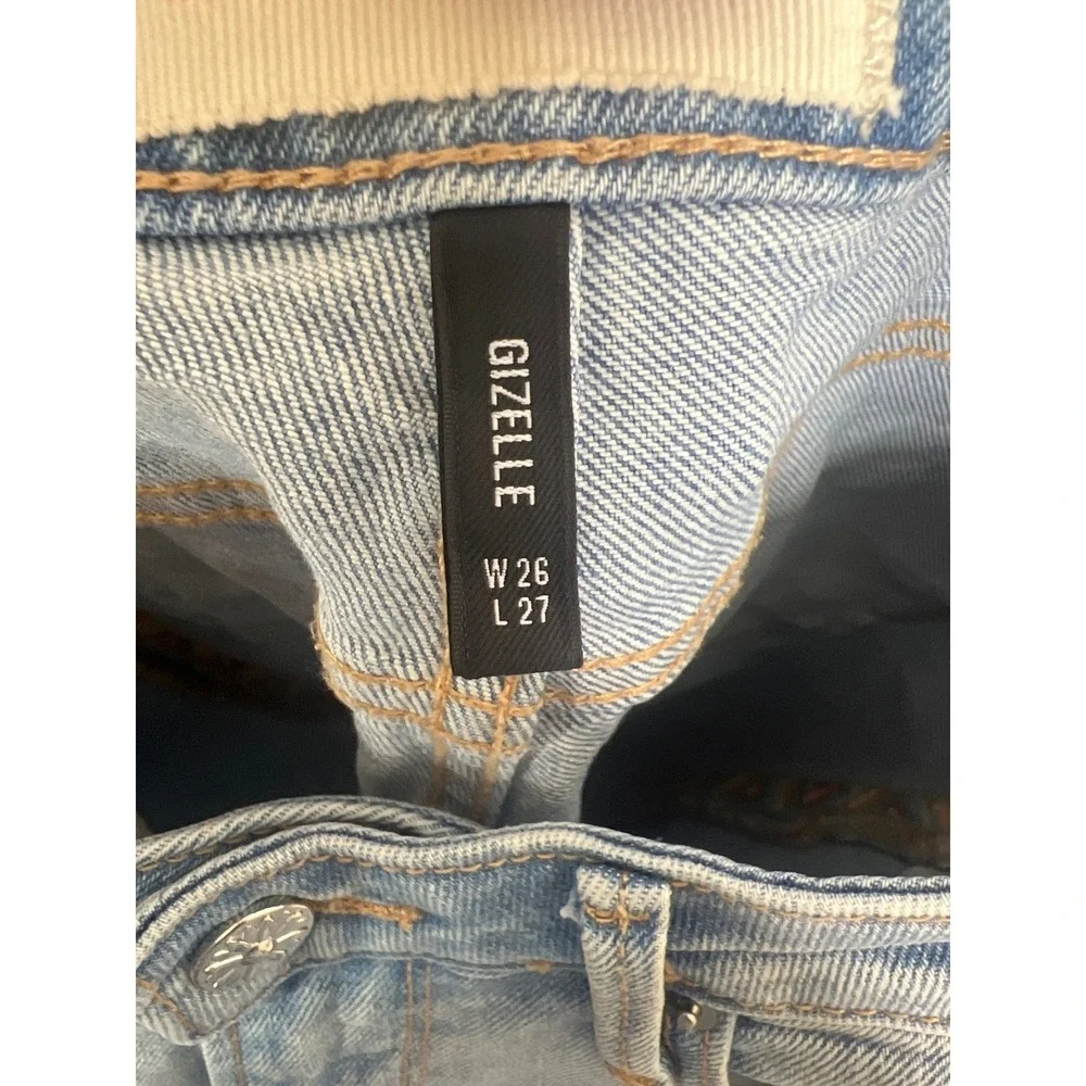 NWT Driftwood Gizelle Tucson Intentionally Distressed Light Wash Jeans Size 26‎